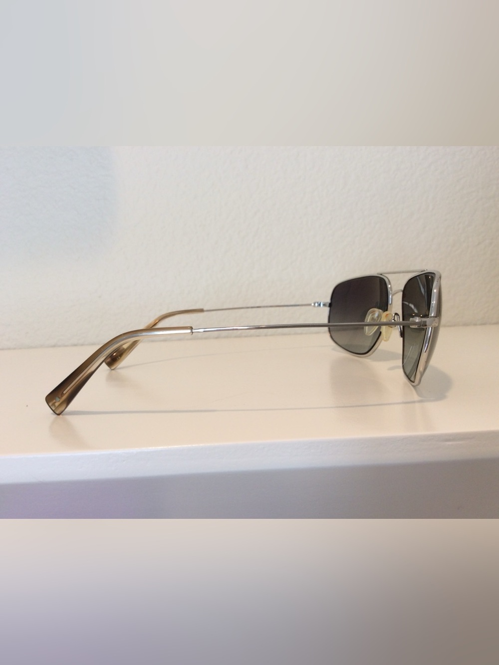 SALT. Nicolas Men’s Silver Aviator Sunglasses - Picture 6 of 11